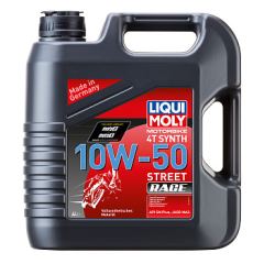 Масло моторное LIQUI MOLY Motorbike 4T Synth Street Race 10W-50 синт. 4л