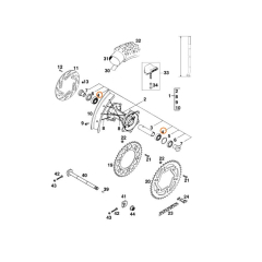 Подшипник заднего колеса (6005DDU2CG23S6NM) KTM SX85 SX/EXC/125-530/98->