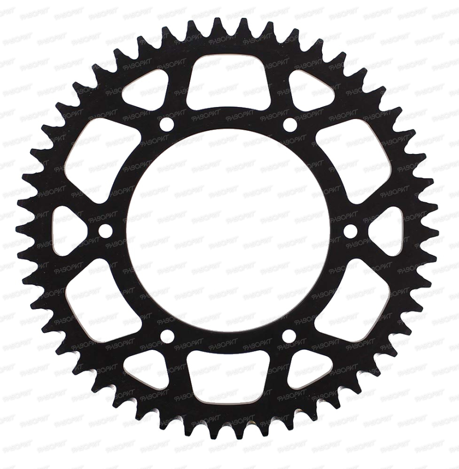 Звезда задняя SUPERSPROX KTM, HQV, GASGAS 125-450 (50) Black Алюминий