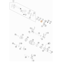 Сальник вала лапки КПП (14X24x6) KTM SX85/06-> SX/EXC/125-530/01-> LC8/990/1190