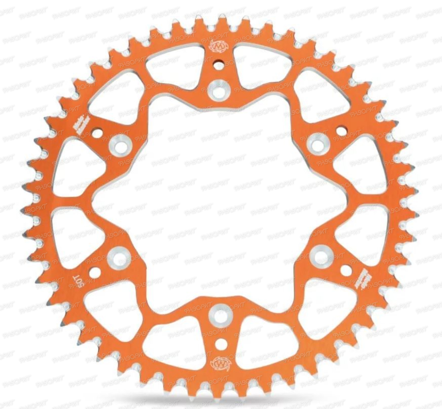 Звезда задняя алюминиевая 7075 Moto-Master Ultralight (ORANGE, 520-52T) KTM SX125 / 250 SX250 / 350