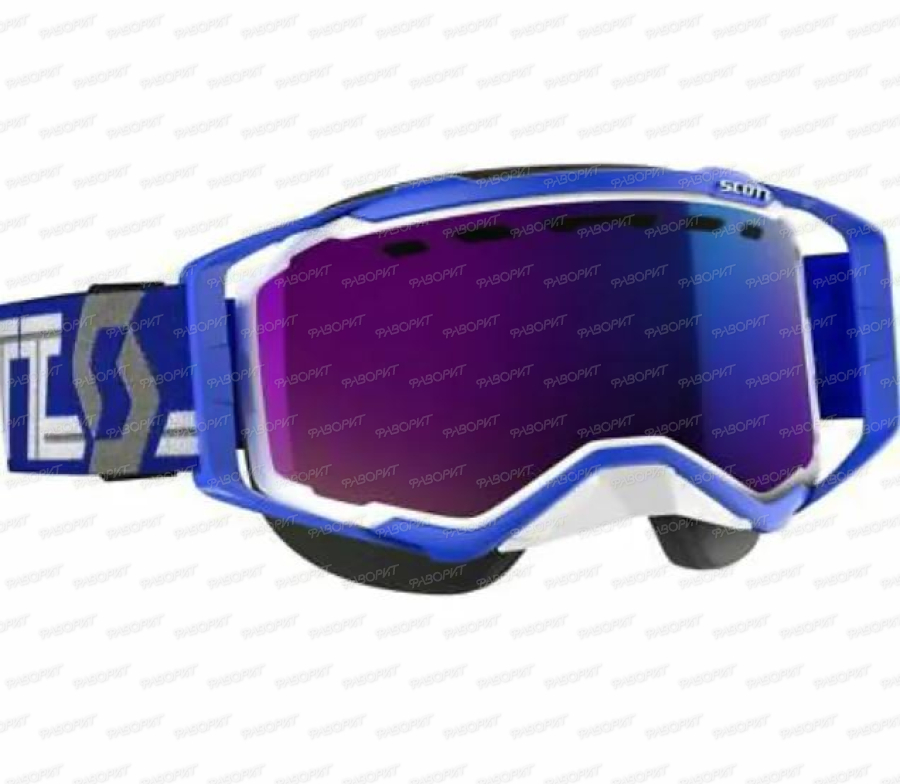 Очки снегоходные Scott Snowcross Blue/White