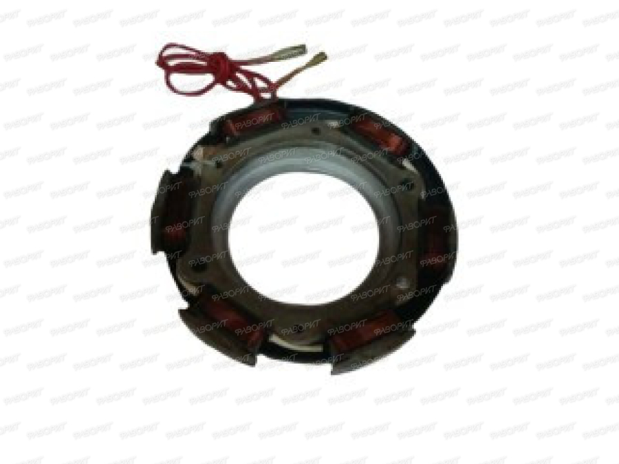 Статор генератора (под маховик) R175, 180 (12B, 90Вт, 6 катушек, 100 мм м/осями статора)