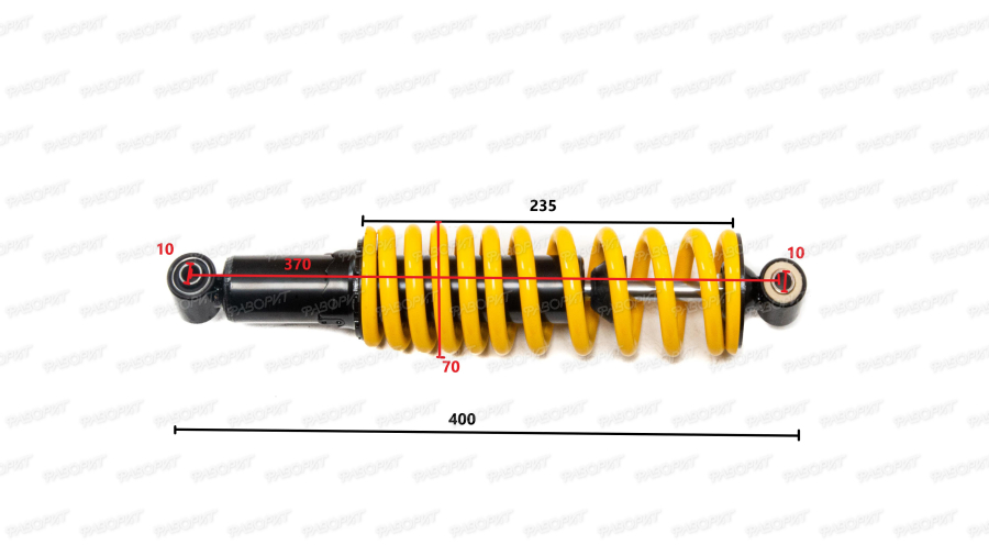 Амортизатор задний 370мм ATV WILD TRACK