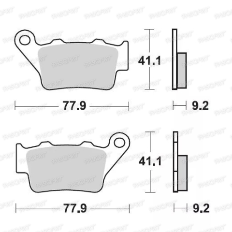 Тормозные колодки задние Honda: XR 600, KTM 125-200-250-300-350-360-380-440