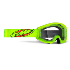 Маска кросс FMF Powercore Core Yellow - Clear Lens