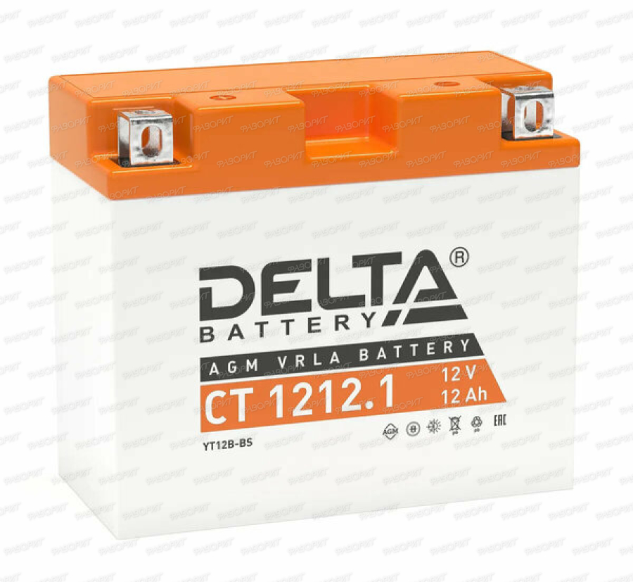 Аккумулятор DELTA CT 1212.1 12 Ач прямая полярность