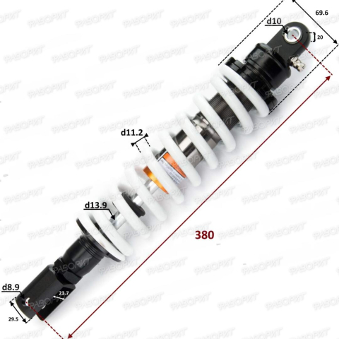 Амортизатор L=380 центральный