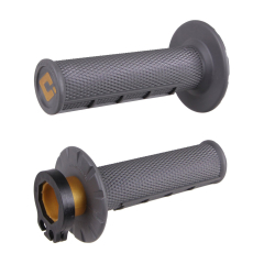 Грипсы ODI Half Waffle MX Lock-On Grip Set Graphite (H36HWH