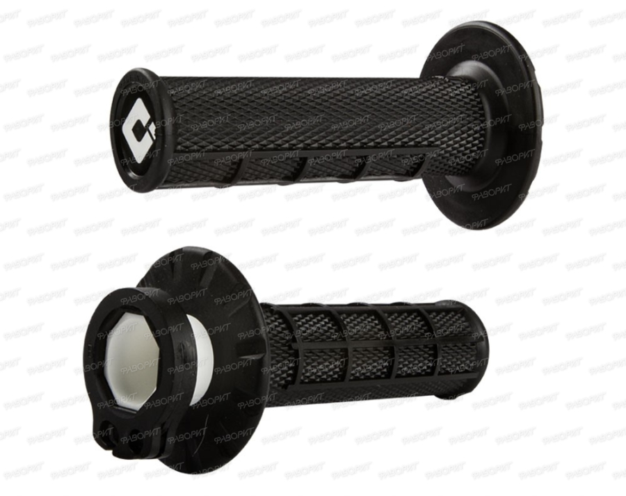 Грипсы ODI Half Waffle MX Lock-On Grip Set Black (B) (H36HWB)
