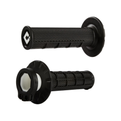 Грипсы ODI Half Waffle MX Lock-On Grip Set Black (B) (H36HWB)
