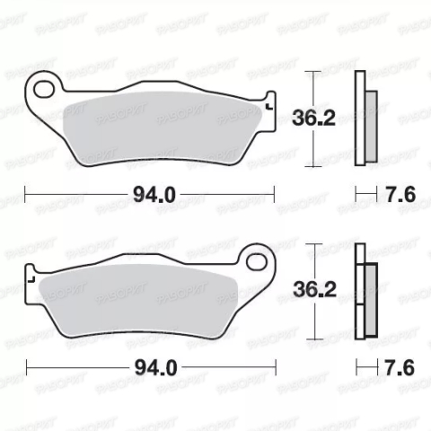 Тормозные колодки передние Moto-Master Nitro Sport KTM 125-530, Husqvarna, Husaberg 093022
