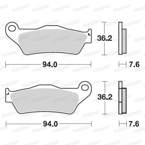 Тормозные колодки передние Moto-Master KTM 125-530, Husqvarna, Husaberg - NITRO series 093021