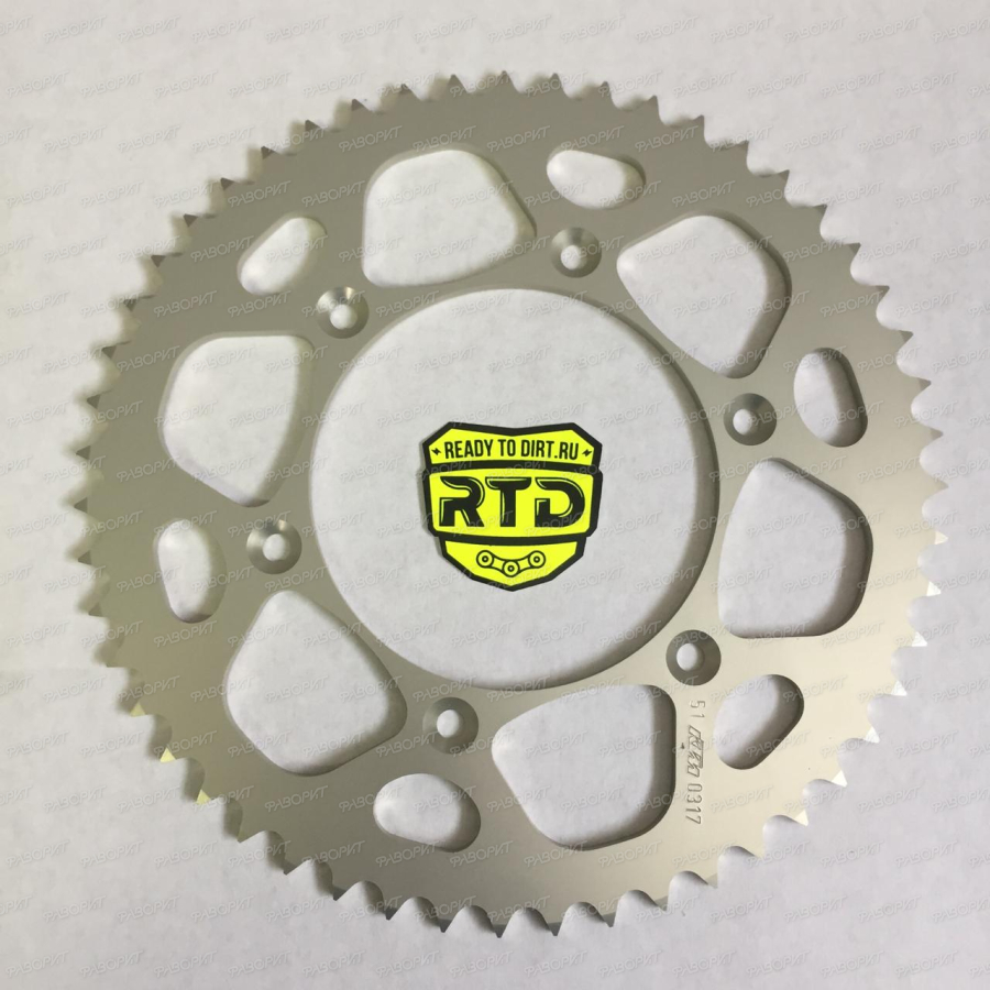Звезда задняя (ведомая) алюминий 49 зубьев KTM SX/EXC125-530